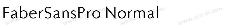 FaberSansPro Normal字体转换